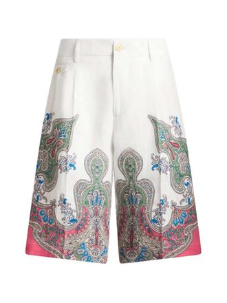 Etro Etro Paisley Print Shorts