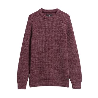 Barbour Horseford Ronde Hals Trui - Heren - Truien - Paars - Maat: L Wol