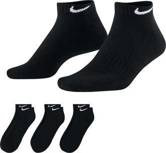 Nike Shock Absorption Training Socks Couple Style 3 Pairs Black SX7670-010