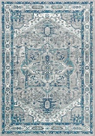 Jonathan Y Designs Modern Persian Vintage Medallion Area Rug in Blue/light Gray at Nordstrom, Size 2Ft 0In X 8Ft 0In