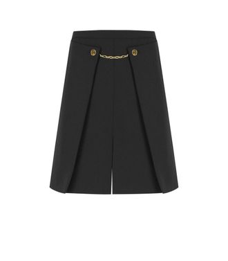 Ganni Twill Black Mini Skirt