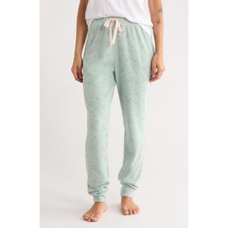 Honeydew Intimates Road Trip Pajama Joggers in Ice Mint Ditsy at Nordstrom Rack, Size Small