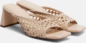 Souliers Martinez Ernestina braided leather mules