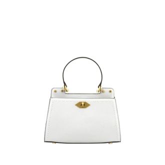 Pourchet Tassen, Dames, Wit, ONE Size, Leer, Le Trianon PM