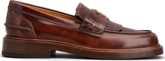 Tod's penny-slot leather loafers - women - Leather - 37 - Blue