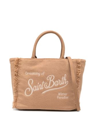 MC2 Saint Barth Colette Felt embroidered tote bag - women - Polyester/Wool/Polyester - One Size - Neutrals