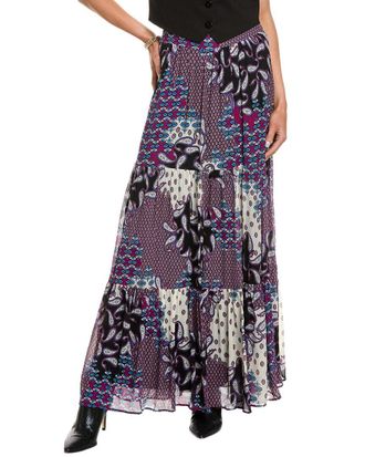 BA&SH Silk-Blend Maxi Skirt