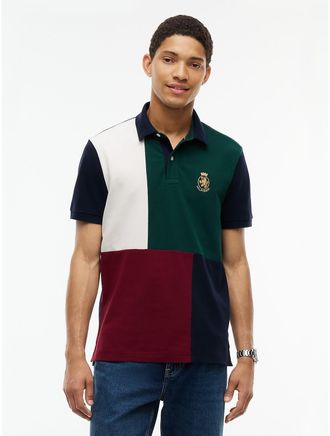 Tommy Hilfiger Mens Regular Fit Colorblock Polo - Navy Multi - XXXL
