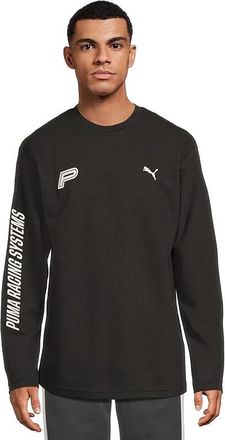 Puma Future Archive Waffle Relaxed Long Sleeve T-Shirts Mens Clothing Puma Black : 2XL, Cotton/Polyester