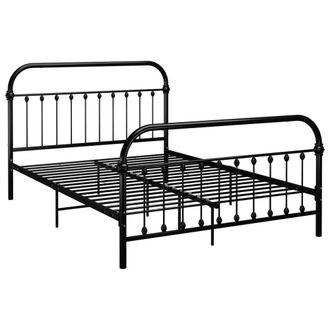 Berkfield Home Bed Frame Black Metal 160x200 cm