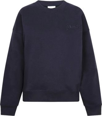 Dante6 Morrison Logo Sweater - Dames - Sweatshirts & Hoodies - Blauw - Maat: L Katoen