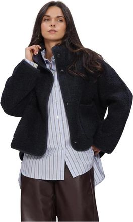 Knit-ted Jill Jacket - Dames - Winterjassen - Blauw - Xs/S - Su&egrave;de - Jassen