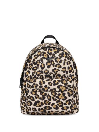 DKNY leopard-print backpack - women - Polyurethane - One Size - Brown