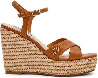 Steve Madden Cylo-E leren sandalen met sleehakken