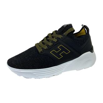 Hogan H443 Active One Tomaia Knit - Heren - Sneakers - Zwart - 43 1/2 EU - Leer - Schoenen