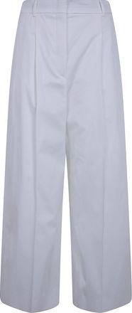 Max Mara Tequila Cotton Wide Leg Trousers