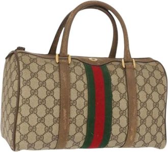Gucci Pre-owned Handbags, female, Beige, Size: ONE SIZE Pre-owned Plastic Handbag
