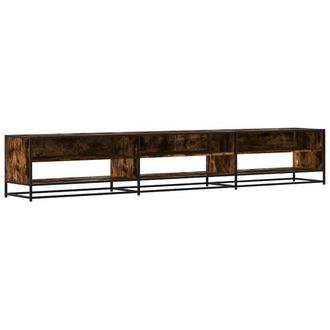 Berkfield Home TV Cabinet Smoked Oak 270x40x46 cm Engineered Wood in Brown | Size: 270 x 40 x 46 cm