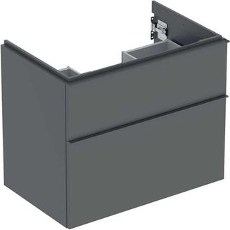 Keramag Geberit Icon Mueble Bajo Lavabo, 2 Cajones, 74x61,5x47,6 Cm