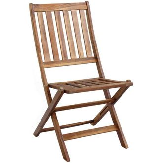 COSMA Gardeness - Silla Plegable De Madera Para Exterior Ahorra Espacio Resistente Mod.diana