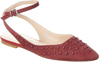 Tod's Tods Pointed-Toe Suede Ballet Flat