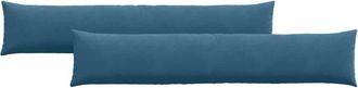vidaXL Sofa Pillows 2 pcs Blue 200 x 40 cm Corduroy Fabric vidaXL