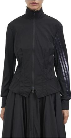 Yohji Yamamoto Track Top Gradient 3 Stripes - Dames - Trainingsjackets - Zwart - L - Nylon - Fitness