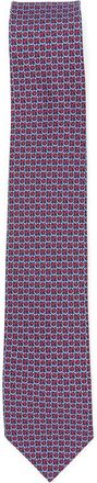 Ferragamo Multicolor Gancini Logo Printed Tie