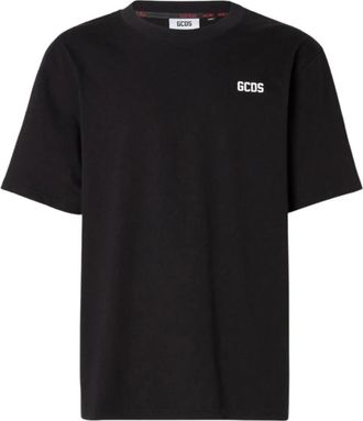 GCDS Zwarte korte mouw T-shirt A2Om 2302Je 7-99 - Heren - T-shirts - Zwart - 2XS - Tops