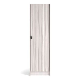 HERDASA Zapatero melamina blanco puerta impresi&oacute;n vallado blanco 190x50x24 cm