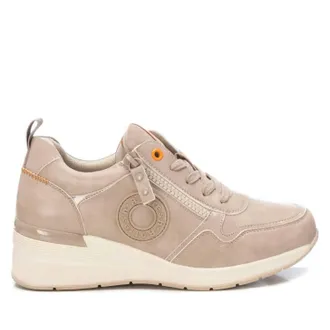 Xti Womens Wedge Trainer Sneakers In Beige