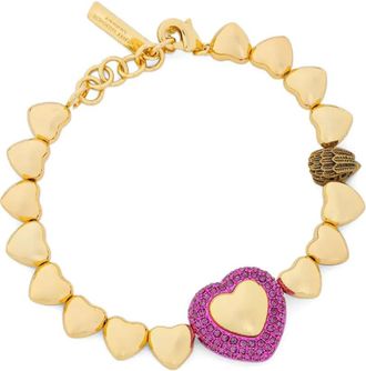 Kurt Geiger Bracciale con elementi a cuore - Oro