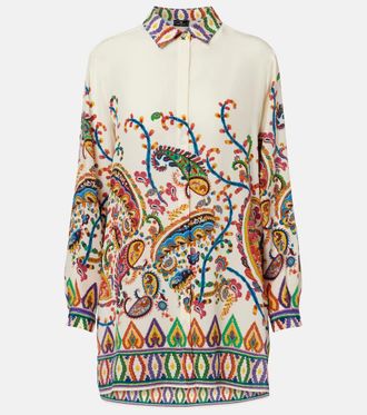 Etro Paisley printed silk shirt