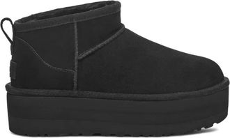 UGG Classic Ultra Mini Platform Boot - Dames - Winterlaarzen - Zwart - 41 EU - Wol - Schoenen
