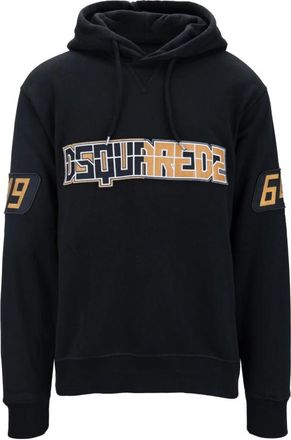Dsquared2 Hoodie met trekkoord - Heren - Hoodies - Zwart - S - Katoen - Hoodies & sweatvesten