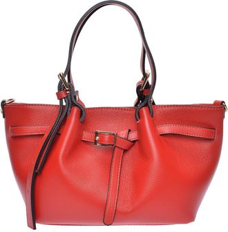 Luisa Vannini Rood Rundleer Tas