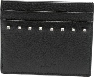 Valentino Garavani Zwarte Portemonnees voor een Stijlvolle Look - Heren - Portefeuilles - Zwart - ONE Size - Accessoires