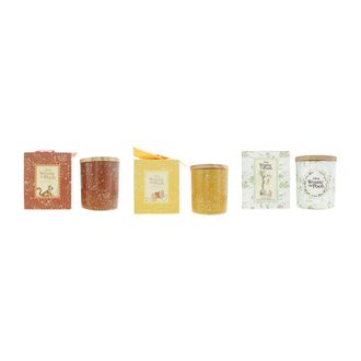 Disney Winnie the Pooh Scented Candle 3&times;213g - Popcorn & Malt Barley, Honey & Orange Blossom, Hundred Acre Wood - Green - One Size