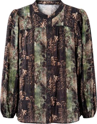 2-Biz Lina Blouse - - Blouses & Shirts - Donna - Marrone - M