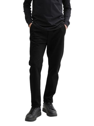 Tom Tailor Denim Jogger Pants TOM TAILOR DENIM, Herren, Gr. S, N-Gr, schwarz, Obermaterial: 75% Polyester, 22% Viskose, 3% Elasthan. Futter: 100% Polyester, unifarben,