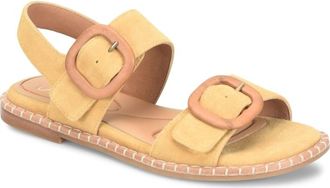 S&ouml;fft Womens Napa Sandals In Goldenrod Suede