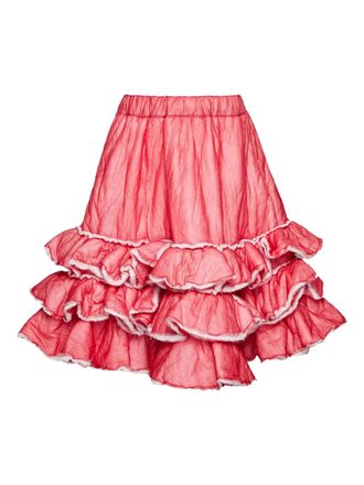 Comme Des Gar&ccedil;ons tiered ruffled skirt - women - Fabric - S