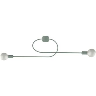 Lumicom Lumicom - duetto Plafoniera, 2X E27, max 42W, metallo, verde iceberg, L100cm