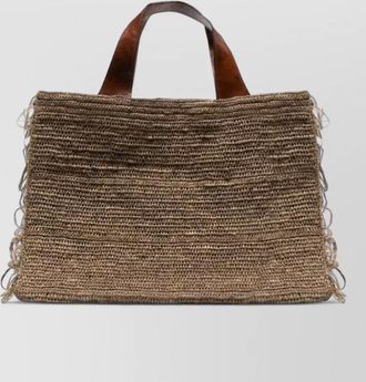 Ibeliv onja crossbody bag dual handles fringe