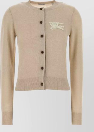 Burberry wool cotton cardigan long sleeves crew neck