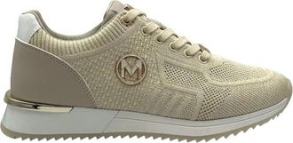 Mexx Glitter Beige Sneakers voor Vrouwen - Dames - Sneakers - Beige - 38 EU - Schoenen