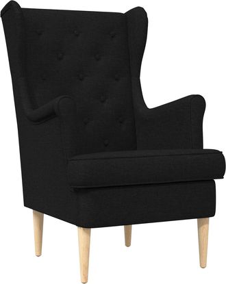 vidaXL Sill&oacute;n Negro Tela Vidaxl