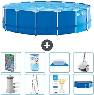 Intex Piscina Con Estructura Redonda - 457x122 Cm - 9-piezas S549