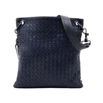 Bottega Veneta Pre-owned Cross Body Bags, female, Blue, Size: ONE SIZE Pre-owned Woven Crossbody Bag