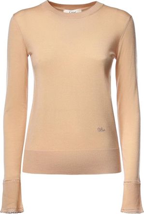 Chlo&eacute; Round-neck Truien - Dames - Ronde hals truien - Oranje - S - Truien & Vesten